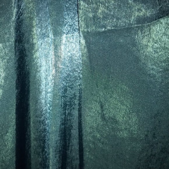 Anthropologie En Elly Cutout Silk Blue Green Top - Picture 6 of 8